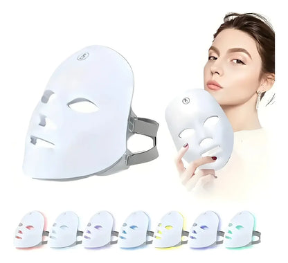 Máscara facial LED 7 colores con control - TJ Medic Shop